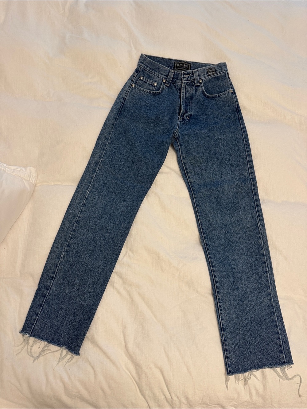 Versace Straight-Leg Jeans in Deep Blue Denim